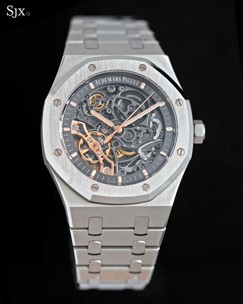 audemars piguet royal oak double balance wheel openworked frosted|audemars piguet royal oak dial.